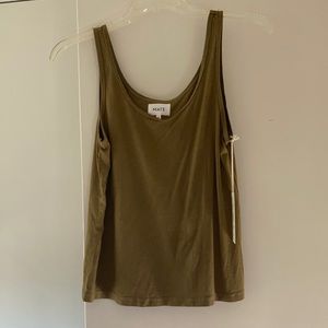 Mate the Label green Tencel and cotton sleep tank